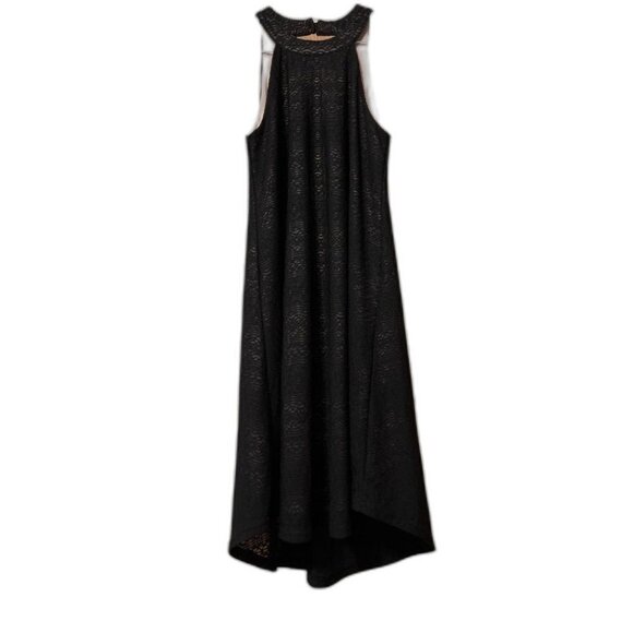Women's Alya XS Black Lace Whimsigoth Dress with Nude Lining - Picture 1 of 11
